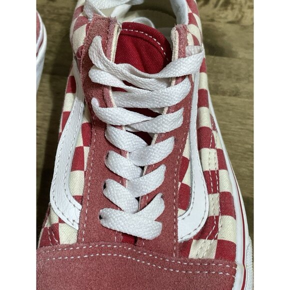 Vans Classic Checkerboard | Suede Red & White | Men’s Size 5.5 • Women’s 7 - Picture 8 of 9